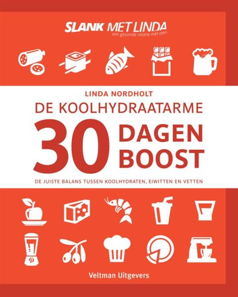 Grote foto de koolhydraatarme 30 dagen boost boeken kookboeken