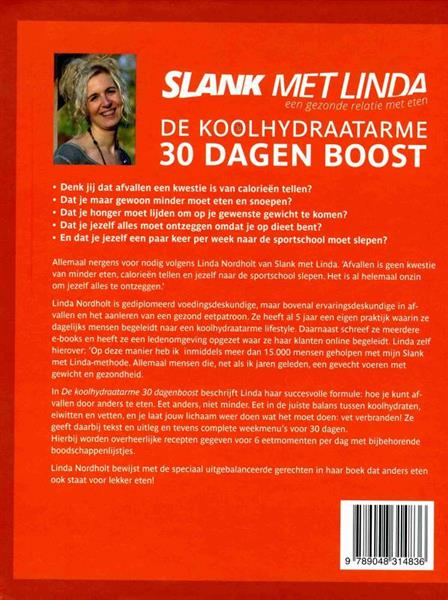 Grote foto de koolhydraatarme 30 dagen boost boeken kookboeken
