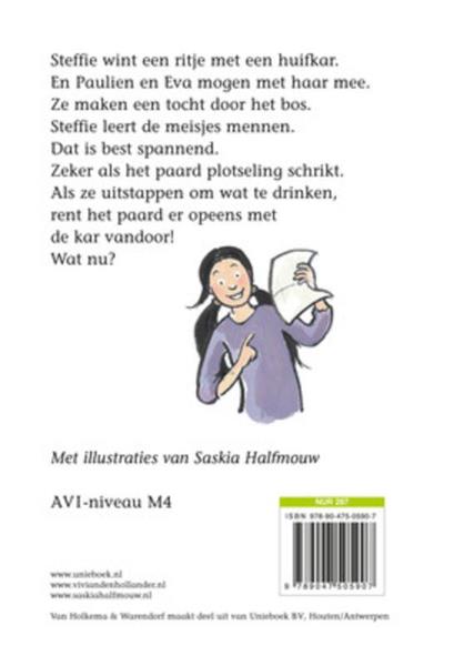 Grote foto op pad met de huifkar de roskam boeken jeugd 13 jaar en ouder
