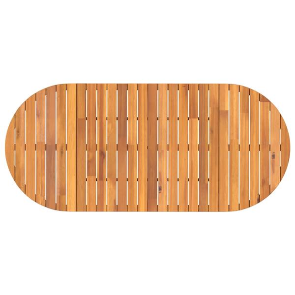Grote foto vidaxl tuintafel ovaal 200x90x75 cm massief acaciahout tuin en terras tuinmeubelen