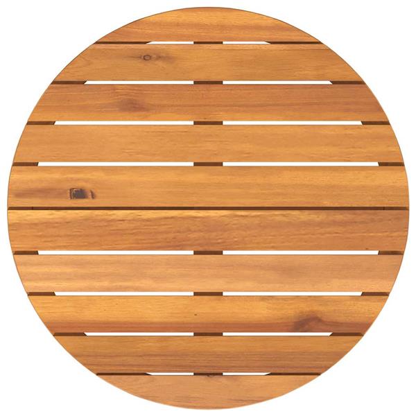 Grote foto vidaxl tuinbijzettafel rond 70x75 cm massief acaciahout tuin en terras tuinmeubelen