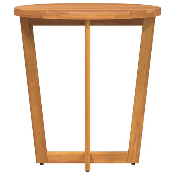 Grote foto vidaxl tuinbijzettafel rond 70x75 cm massief acaciahout tuin en terras tuinmeubelen