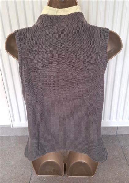 Grote foto sportief mouwloos truitje met speciale kraag mexx kleding dames truien en vesten