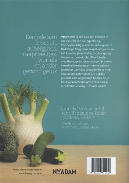 Grote foto i love groente boeken kookboeken