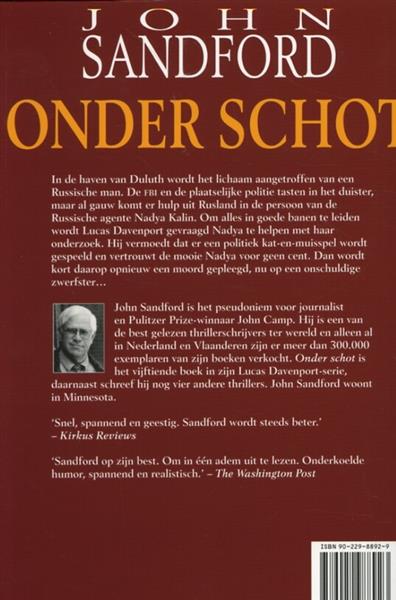 Grote foto onder schot lucas davenport 18 boeken thrillers
