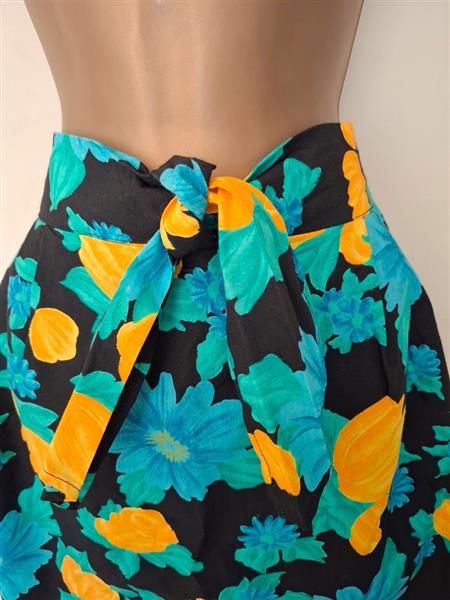 Grote foto elegante vintage zwarte rok met bloemen 38 kleding dames rokken