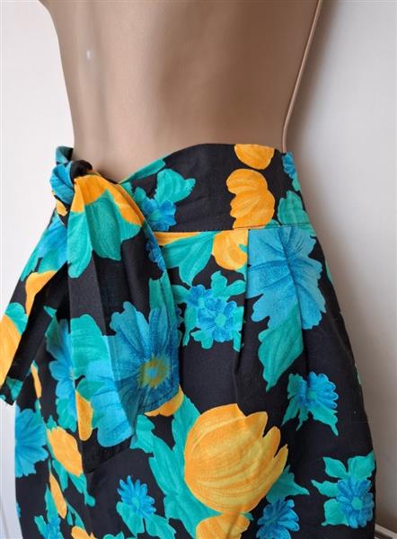 Grote foto elegante vintage zwarte rok met bloemen 38 kleding dames rokken