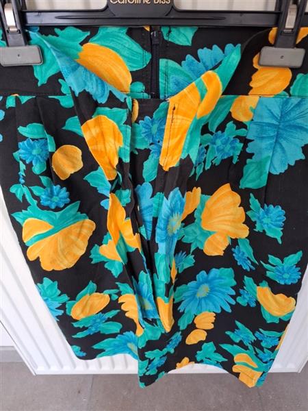 Grote foto elegante vintage zwarte rok met bloemen 38 kleding dames rokken