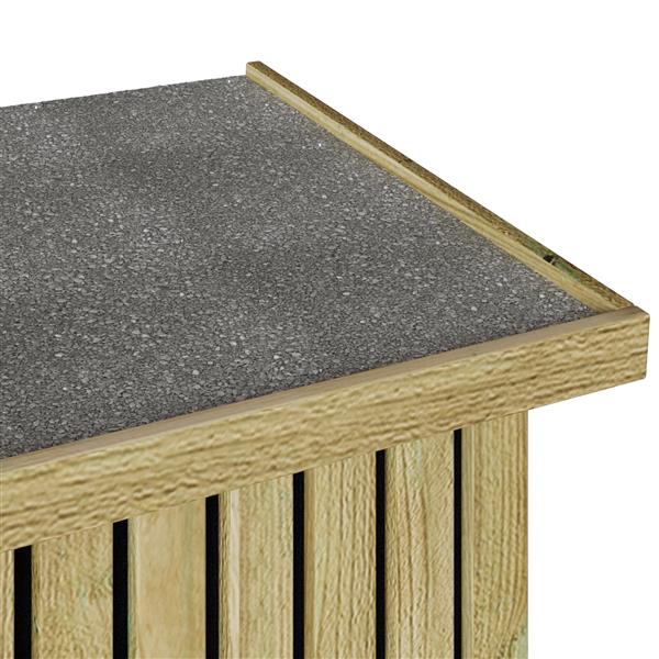 Grote foto vidaxl tuinopslagdoos met opslag bruin 119 x 44 x 58 5 cm tuin en terras overige tuin en terras