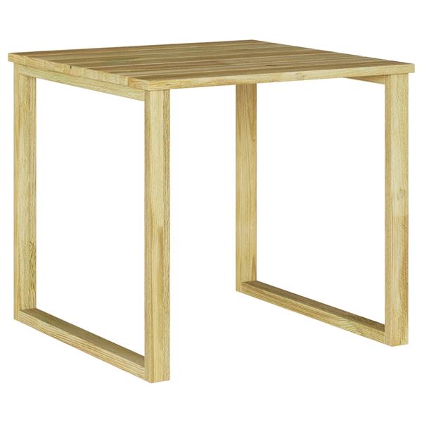 Grote foto vidaxl zonnebed tafel bruin 50 5 x 50 5 x 46 cm tuin en terras tuinmeubelen