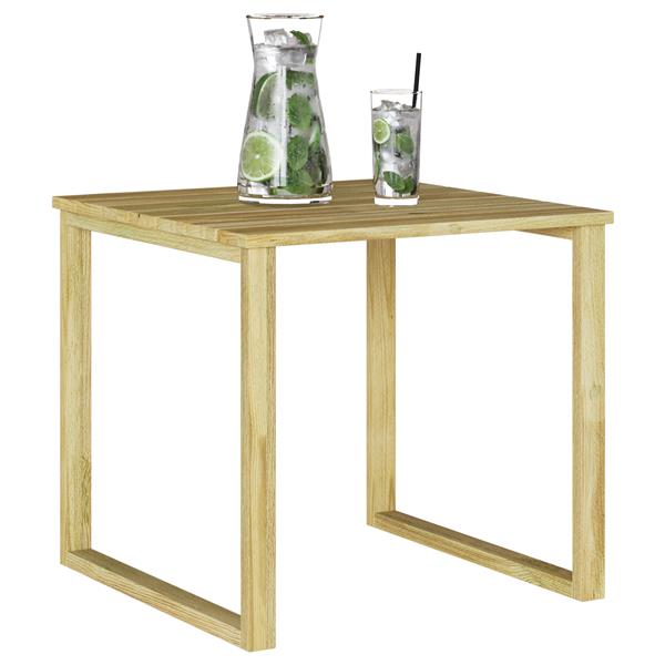 Grote foto vidaxl zonnebed tafel bruin 50 5 x 50 5 x 46 cm tuin en terras tuinmeubelen