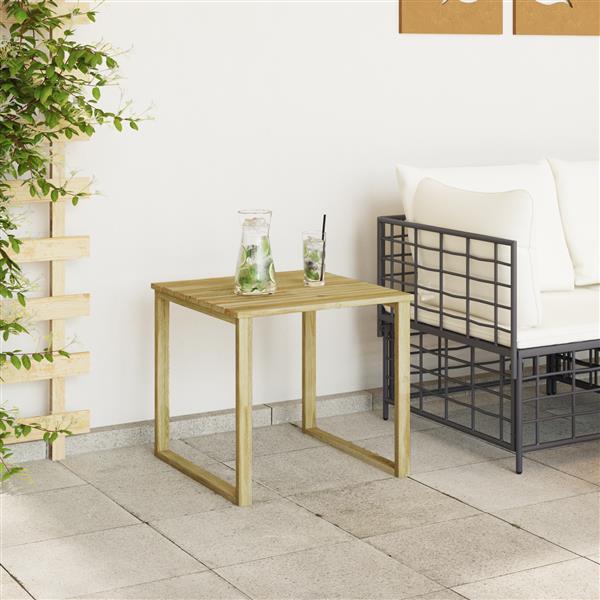 Grote foto vidaxl zonnebed tafel bruin 50 5 x 50 5 x 46 cm tuin en terras tuinmeubelen