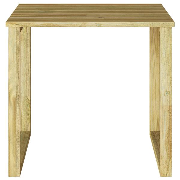 Grote foto vidaxl zonnebed tafel bruin 50 5 x 50 5 x 46 cm tuin en terras tuinmeubelen