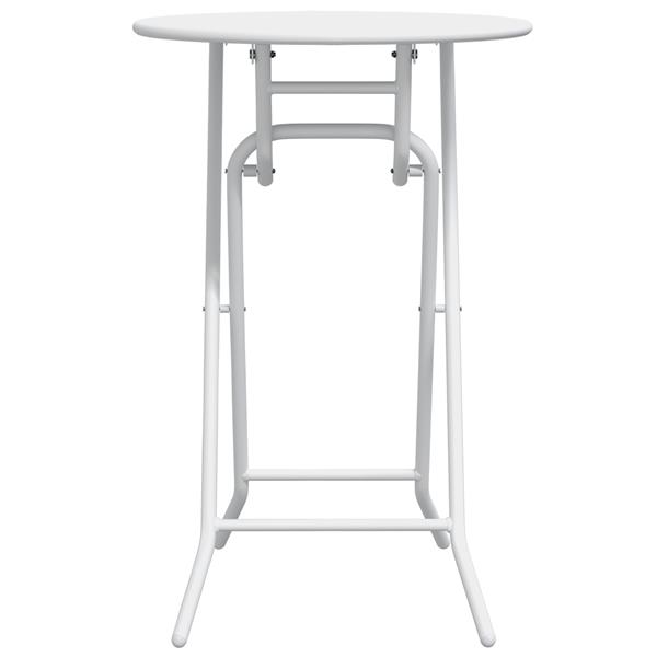 Grote foto vidaxl tuinstafel wit 50 x 50 x 72 cm staal tuin en terras tuinmeubelen