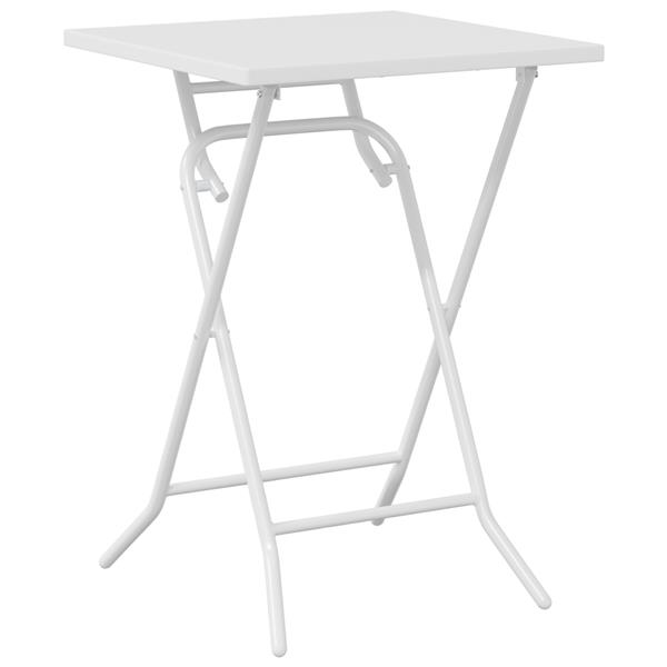 Grote foto vidaxl tuin bistro set 3 pcs wit staal tuin en terras tuinmeubelen