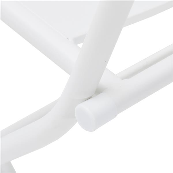 Grote foto vidaxl tuin bistro set 3 pcs wit staal tuin en terras tuinmeubelen