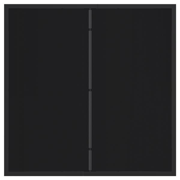 Grote foto vidaxl tuinstafel zwart 80 x 80 x 73 cm massief teakhout tuin en terras tuinmeubelen