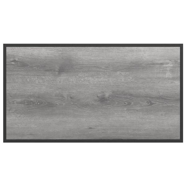 Grote foto vidaxl tuinstafel grijs 100 x 55 x 70 cm staal en dpc tuin en terras tuinmeubelen