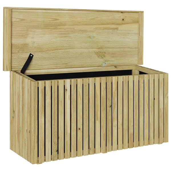 Grote foto vidaxl tuinopslagdoos met opslag bruin 119 x 44 x 58 5 cm tuin en terras overige tuin en terras