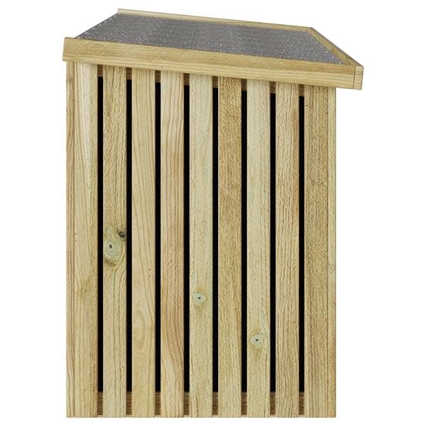 Grote foto vidaxl tuinopslagdoos met opslag bruin 119 x 44 x 58 5 cm tuin en terras overige tuin en terras