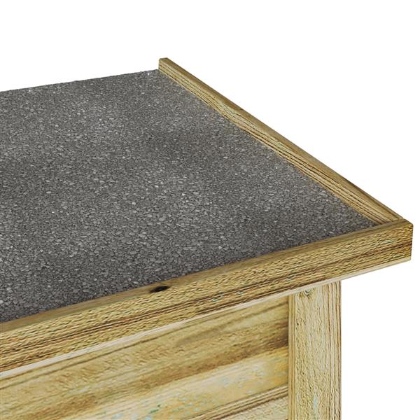 Grote foto vidaxl opslagdoos bruin 119 x 44.5 x 58 cm ge mpregneerd grenen hout tuin en terras overige tuin en terras