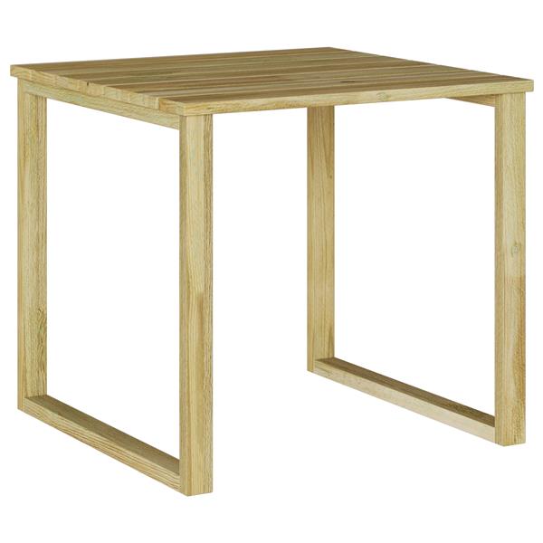 Grote foto vidaxl zonnebed tafel bruin 50.5 x 50 x 46 cm tuin en terras tuinmeubelen