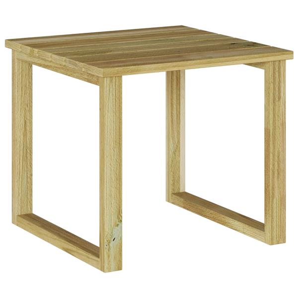 Grote foto vidaxl zonnebed tafel bruin 50.5 x 50 x 46 cm tuin en terras tuinmeubelen