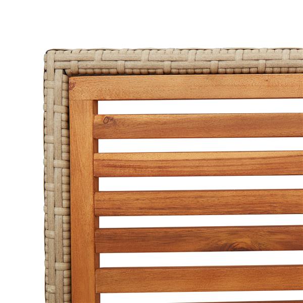 Grote foto vidaxl tuinstapelstoelen 2 pcs bruin en beige tuin en terras tuinmeubelen