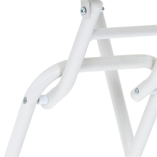 Grote foto vidaxl tuinstafel wit 50 x 50 x 72 cm staal tuin en terras tuinmeubelen