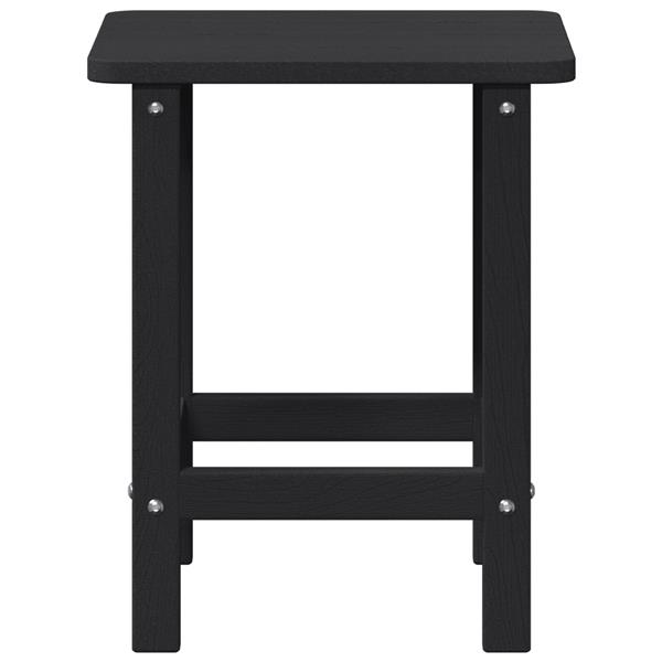 Grote foto vidaxl adirondack zij tafel zwart 38 x 38 x 46 cm hdpe tuin en terras tuinmeubelen