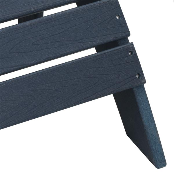 Grote foto vidaxl adirondack stoel marineblauw 74 x 82 x 92cm hdpe tuin en terras tuinmeubelen
