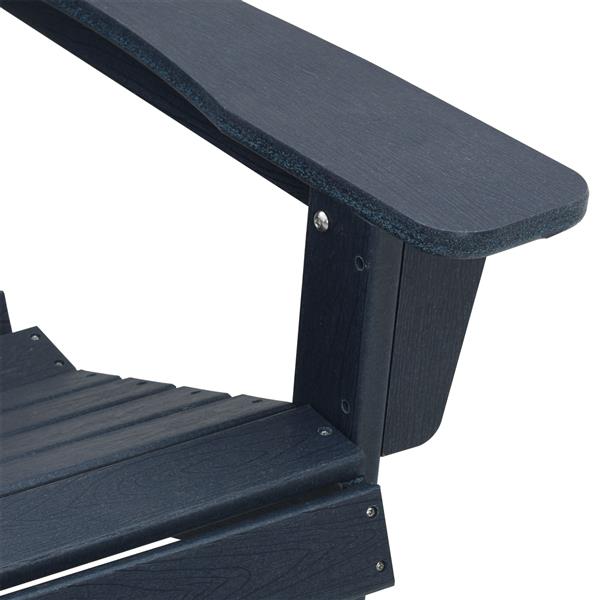 Grote foto vidaxl adirondack stoel marineblauw 74 x 82 x 92cm hdpe tuin en terras tuinmeubelen