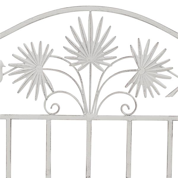 Grote foto vidaxl tuinbank antiek wit 104 x 52 5 x 89 cm staal tuin en terras tuinmeubelen