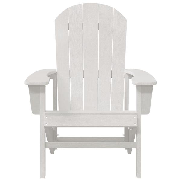 Grote foto vidaxl adirondack stoel wit 74 x 82 x 92cm hdpe tuin en terras tuinmeubelen