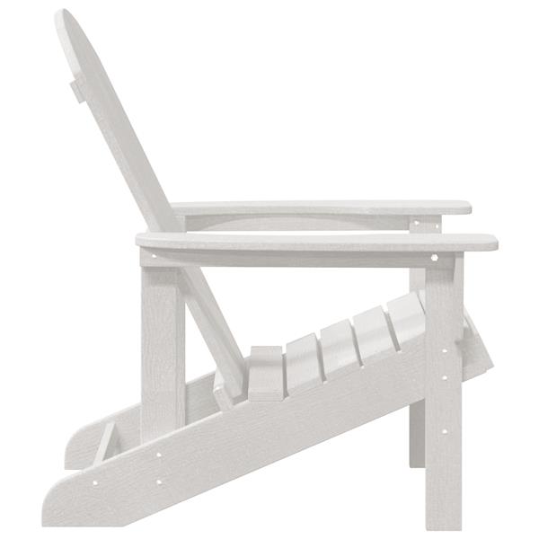Grote foto vidaxl adirondack stoel wit 74 x 82 x 92cm hdpe tuin en terras tuinmeubelen