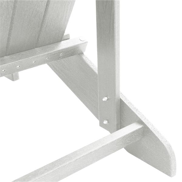 Grote foto vidaxl adirondack stoel wit 74 x 82 x 92cm hdpe tuin en terras tuinmeubelen