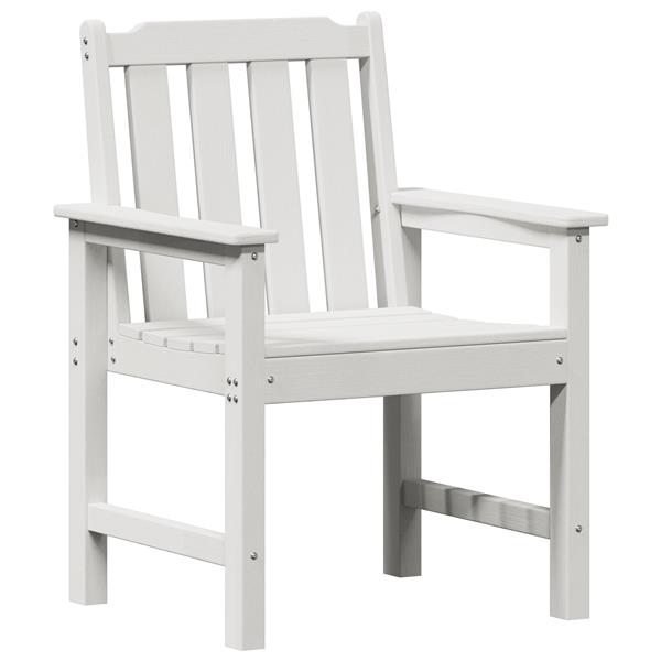 Grote foto vidaxl tuinstoel 2 pcs wit 65.5 x 59 x 88cm hdpe tuin en terras tuinmeubelen