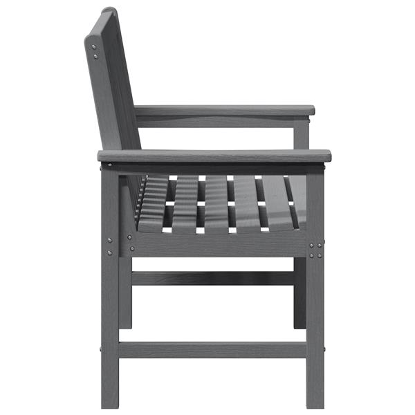 Grote foto vidaxl tuinbank met kussen lichtgrijs 120 x 59 x 88cm hdpe tuin en terras tuinmeubelen