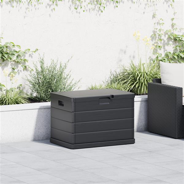 Grote foto vidaxl tuinopslagdoos antraciet 77 5 x 54 5 x 53 cm kunststof tuin en terras overige tuin en terras