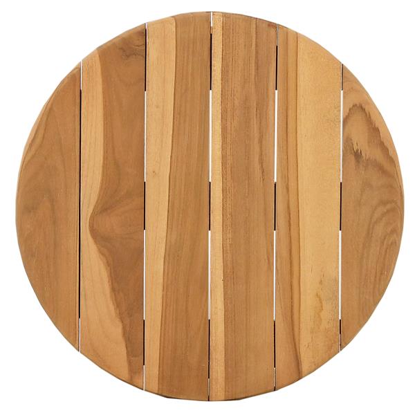 Grote foto vidaxl bijzettafel bruin 40 x 40 x 41 cm massief teakhout tuin en terras tuinmeubelen