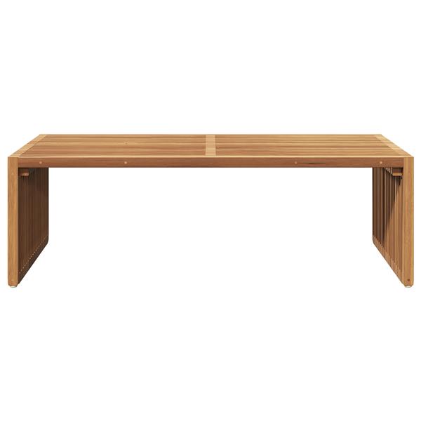 Grote foto vidaxl tuin bijzettafel bruin 110 x 55 x 35.5 cm massief teakhout tuin en terras tuinmeubelen
