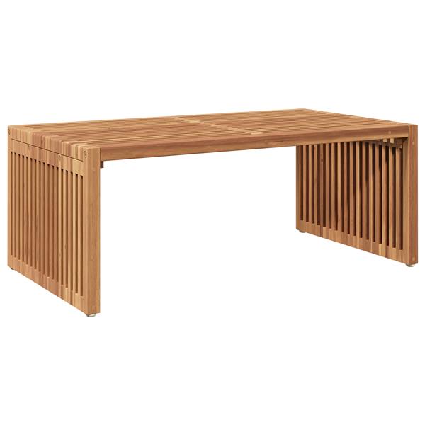 Grote foto vidaxl tuin bijzettafel bruin 90 x 50 x 36 cm massief teakhout tuin en terras tuinmeubelen
