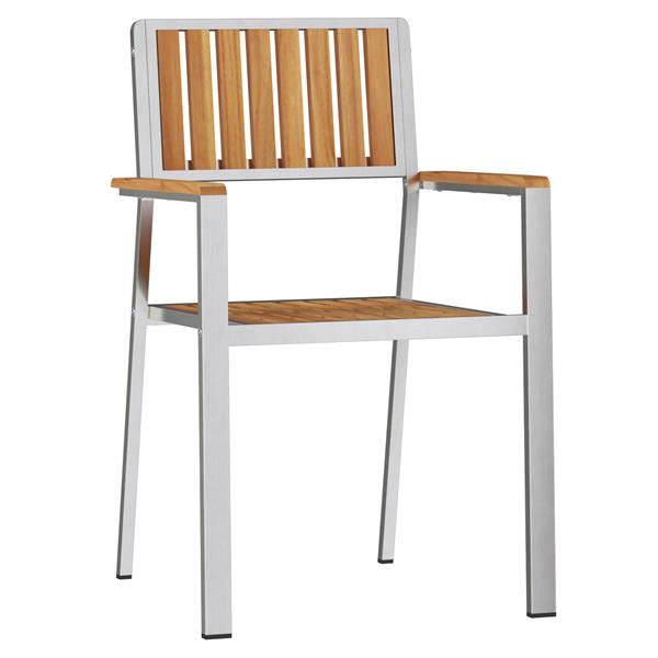 Grote foto vidaxl tuinstoel 2 pcs bruin 56 x 54.5 x 87cm massief teakhout tuin en terras tuinmeubelen