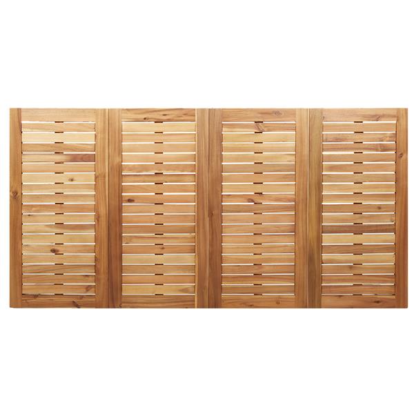 Grote foto vidaxl buiten eettafel bruin 200 x 90 x 75 cm massief acaciahout tuin en terras tuinmeubelen