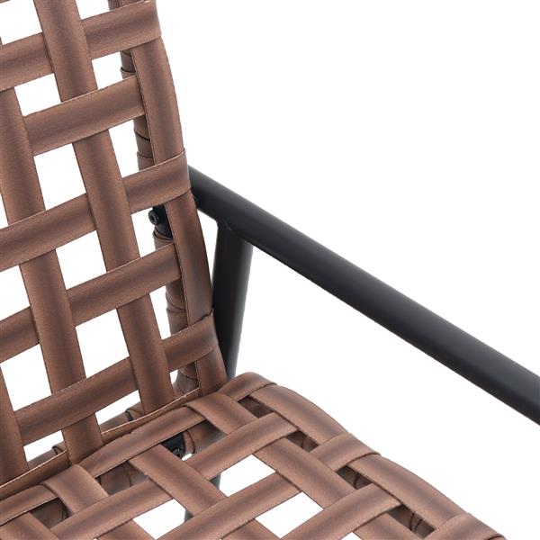 Grote foto vidaxl tuinstoel zwart 113 x 79 x 75cm poly rattan tuin en terras tuinmeubelen