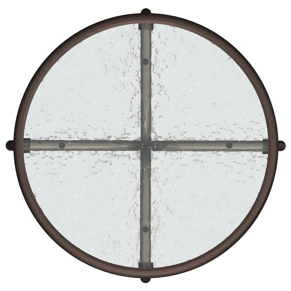 Grote foto vidaxl tuin bistro set 3 pcs bruin staal tuin en terras tuinmeubelen