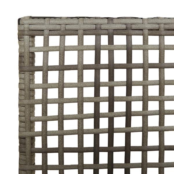 Grote foto vidaxl tuinstoel 2 pcs grijs 53 x 60 x 85cm poly rattan tuin en terras tuinmeubelen