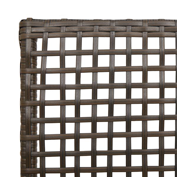 Grote foto vidaxl tuinstoel 2 pcs bruin 53 x 60 x 85cm poly rattan tuin en terras tuinmeubelen