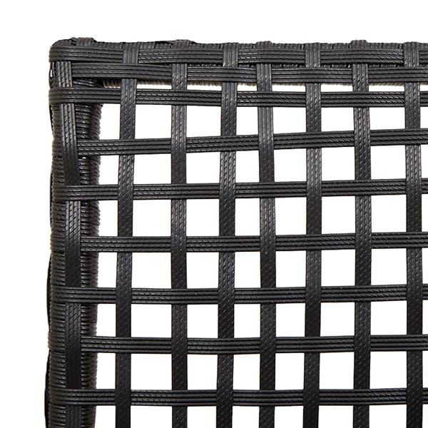 Grote foto vidaxl tuinstoel 2 pcs zwart 53 x 60 x 85cm poly rattan tuin en terras tuinmeubelen