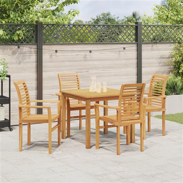 Grote foto vidaxl inklapbare tuinstoel bruin 62.5 x 54.5 x 95.5 cm tuin en terras tuinmeubelen